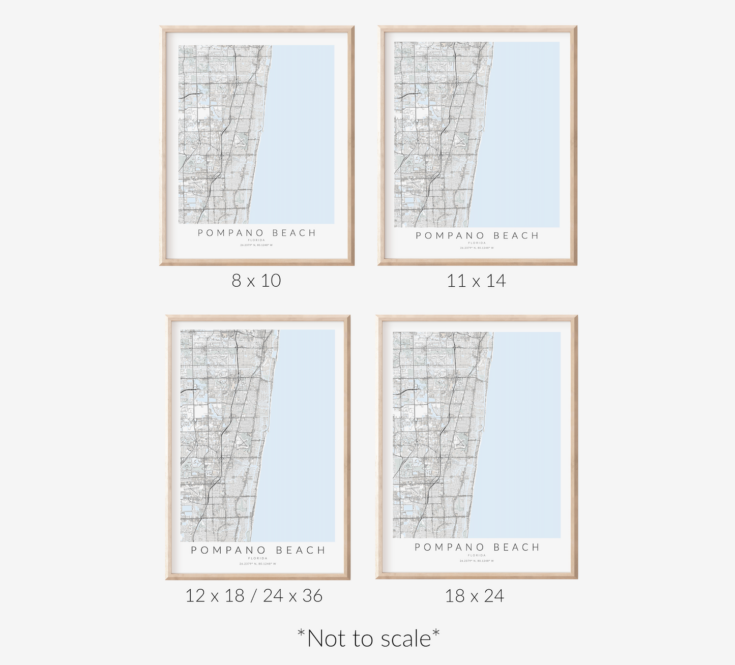 Pompano Beach Map Print