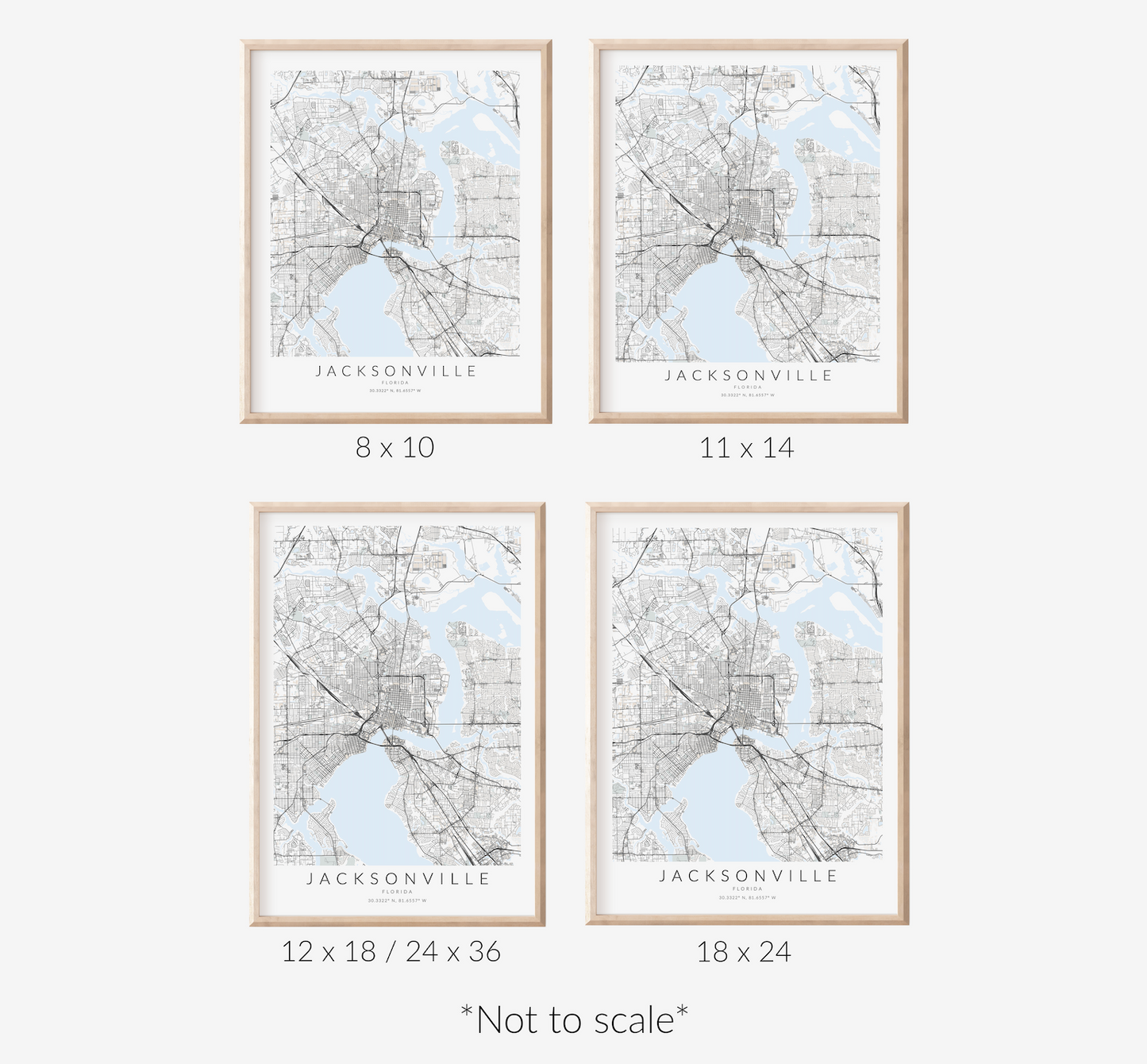 Jacksonville Map Print