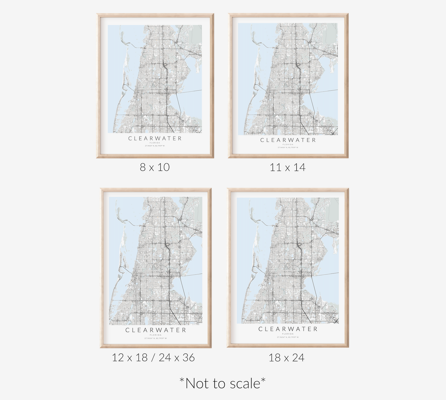 Clearwater Map Print