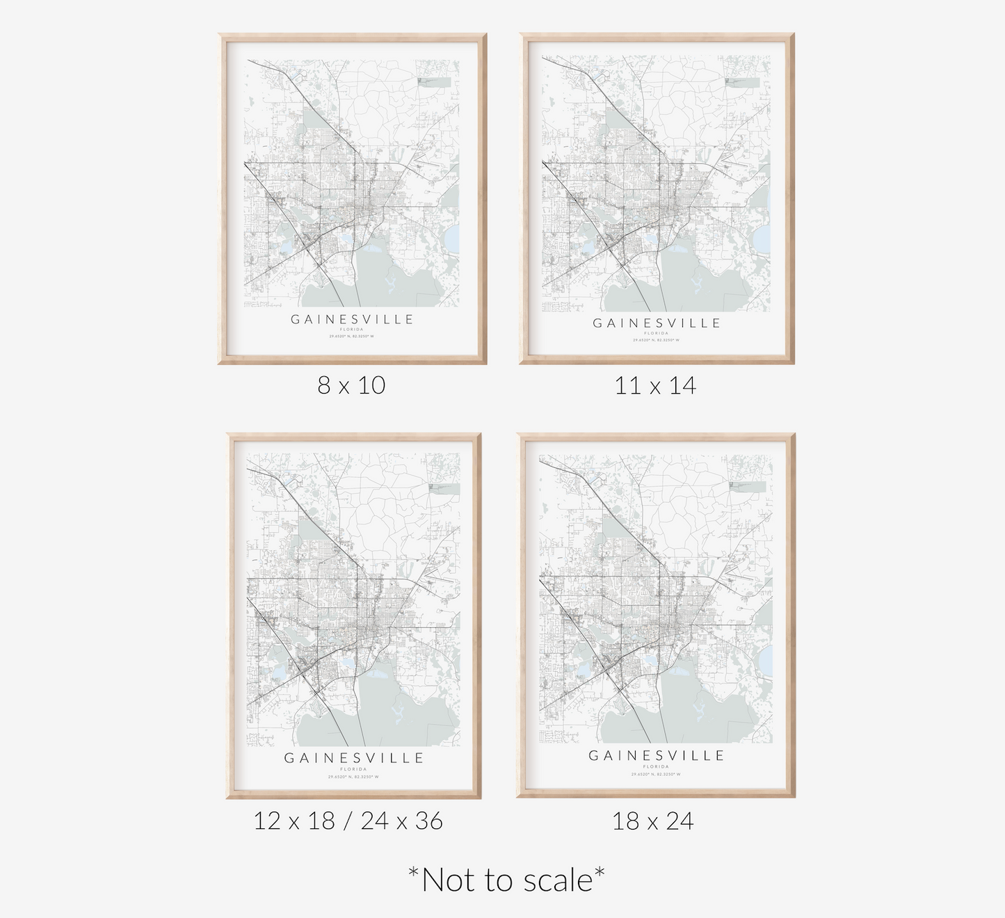Gainesville Map Print