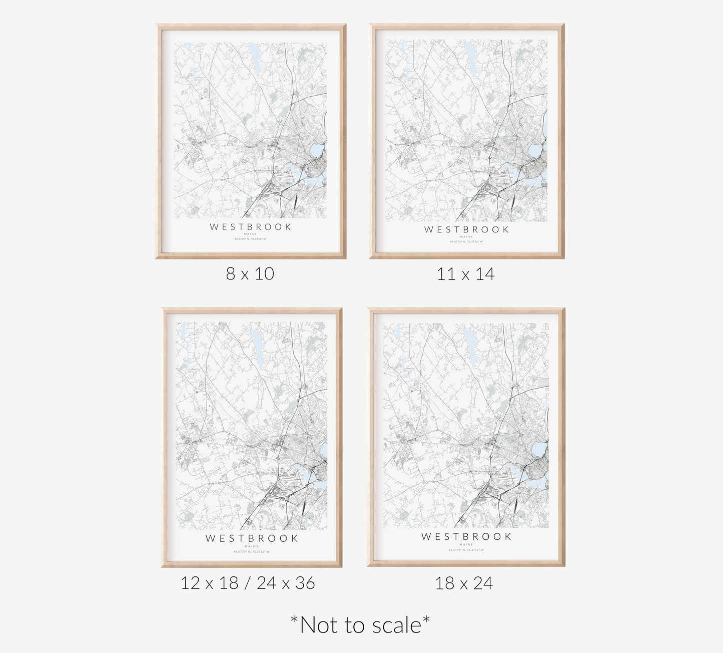 Westbrook Map Print