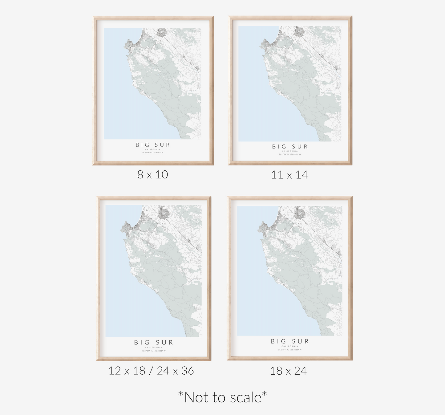 Big Sur Map Print