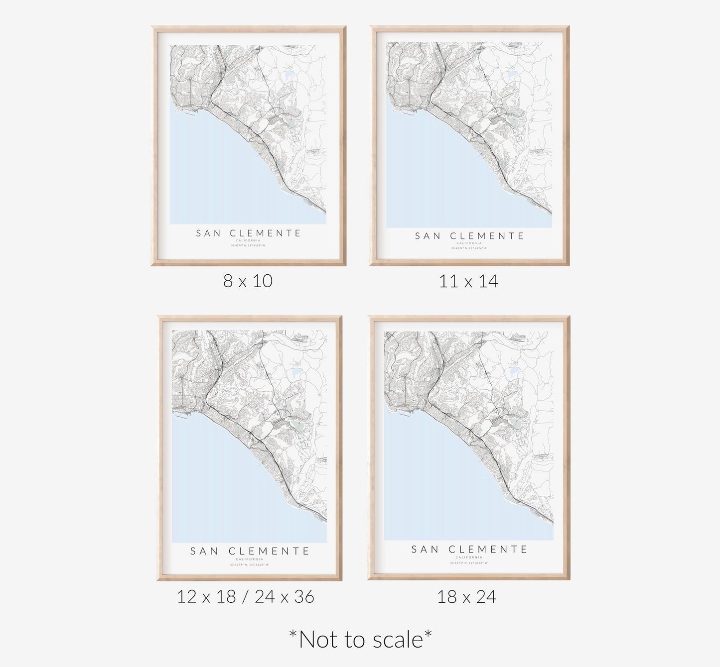 San Clemente Map Print