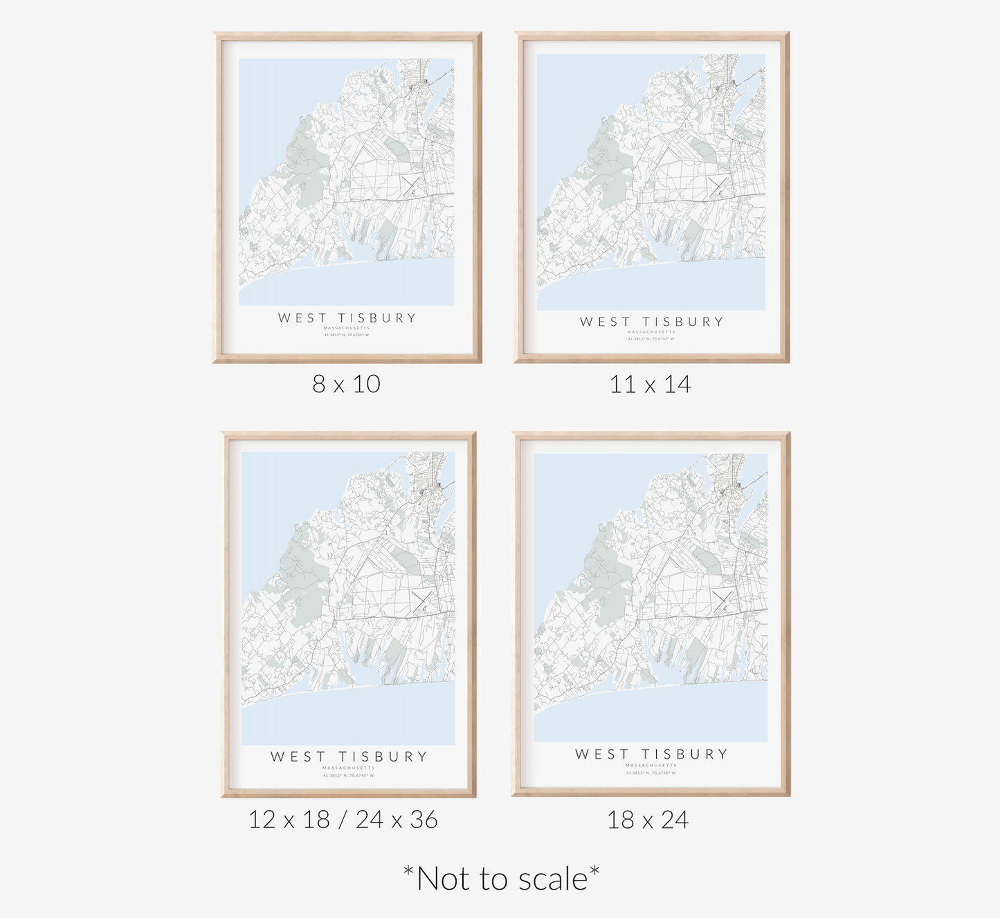 West Tisbury Map Print