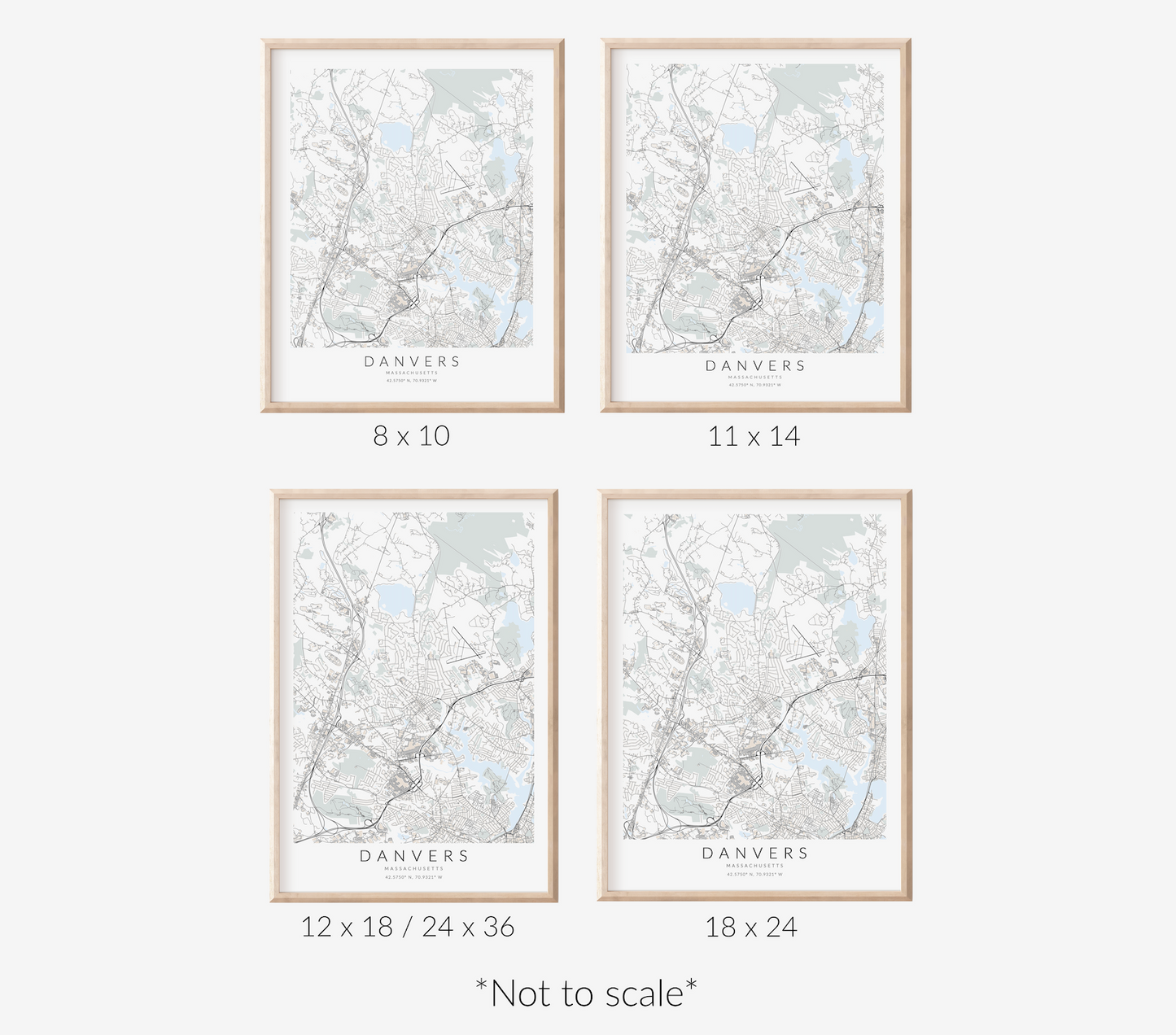 Danvers Map Print