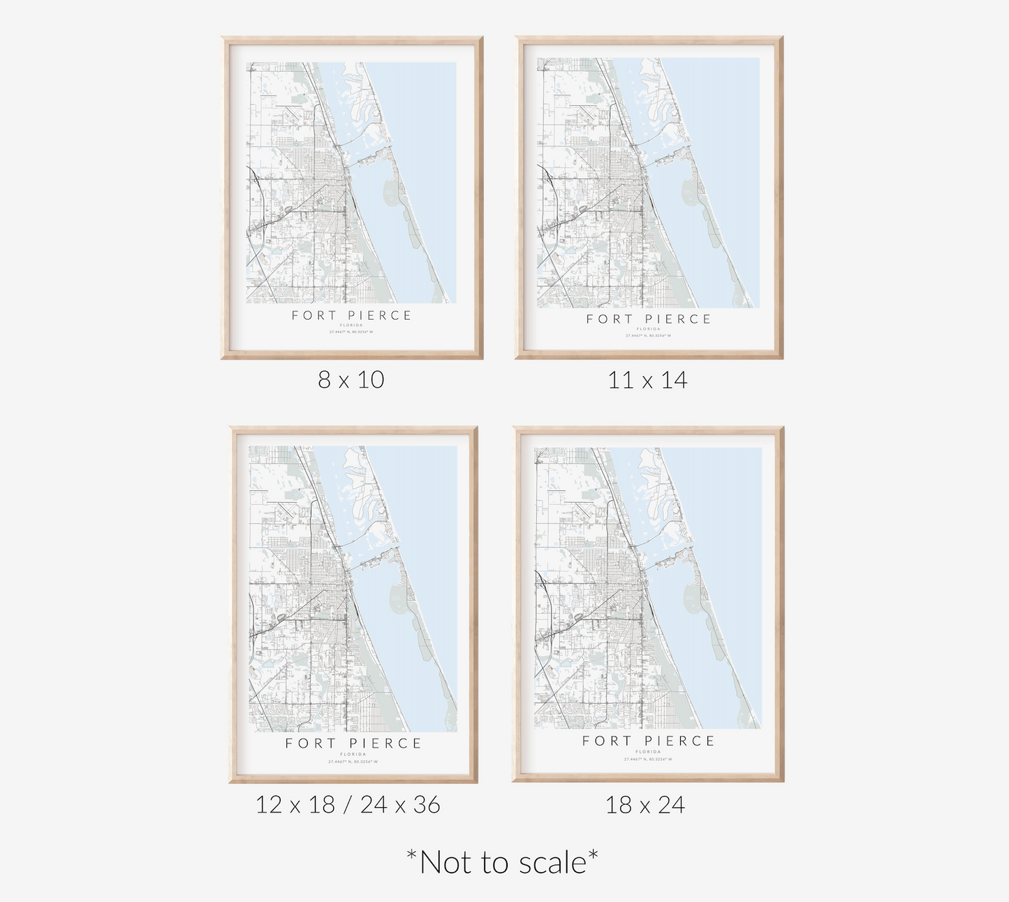 Fort Pierce Map Print