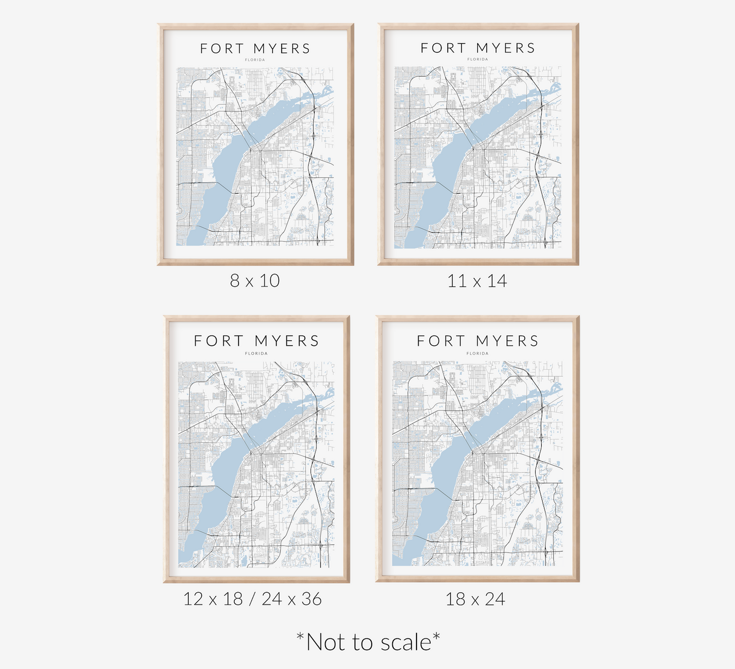 Fort Myers Map Print