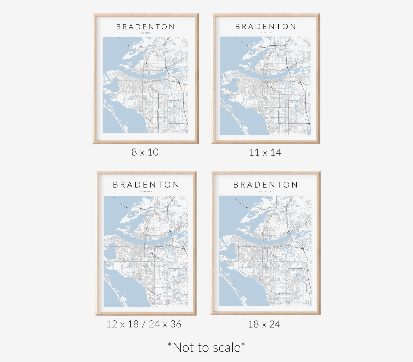 Bradenton Map Print
