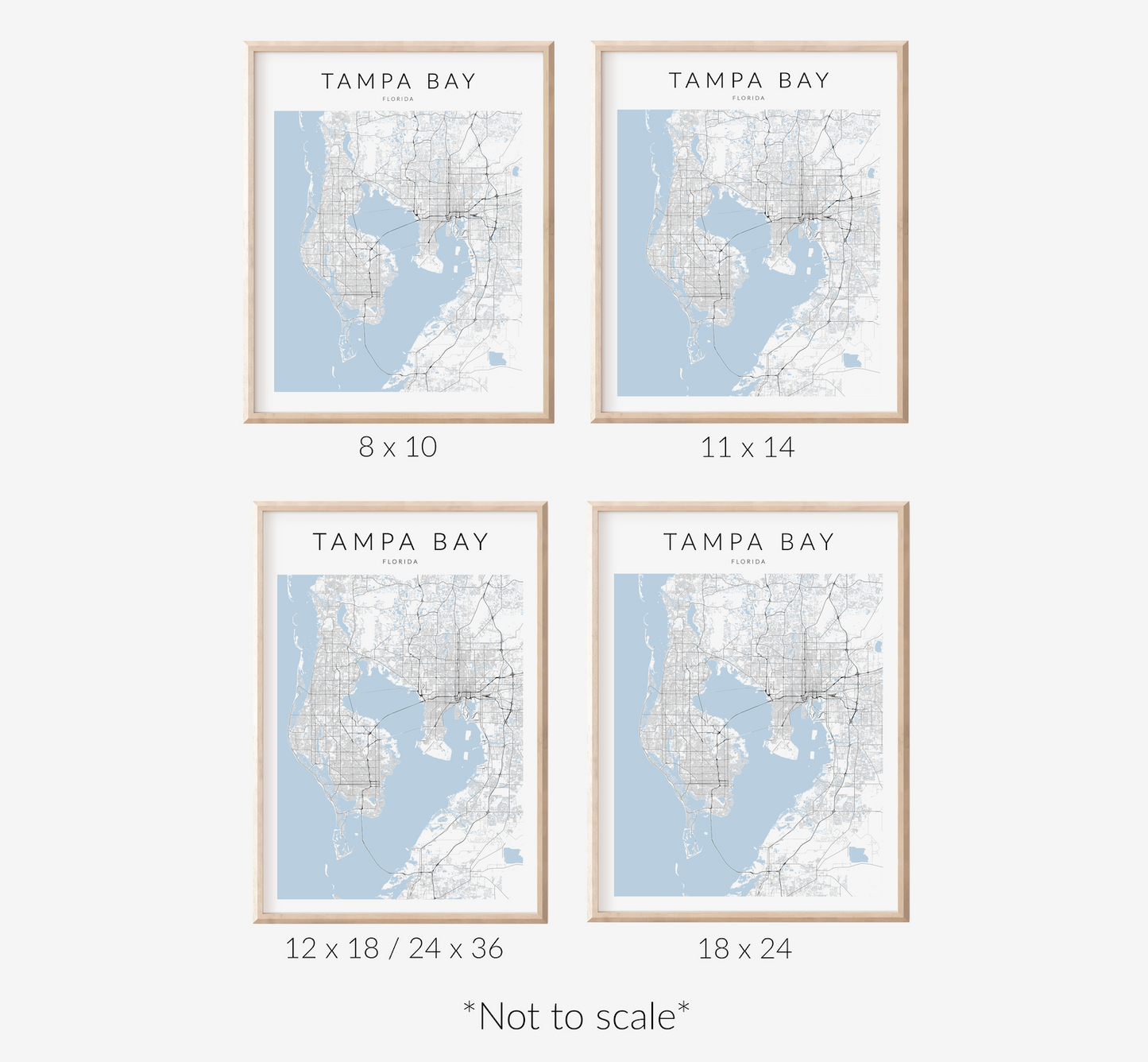 Tampa Bay Map Print