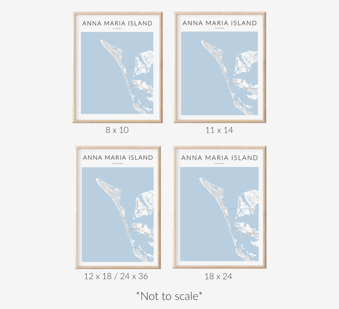 Anna Maria Island Map Print