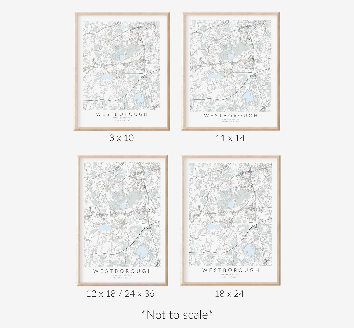 Westborough Map Print