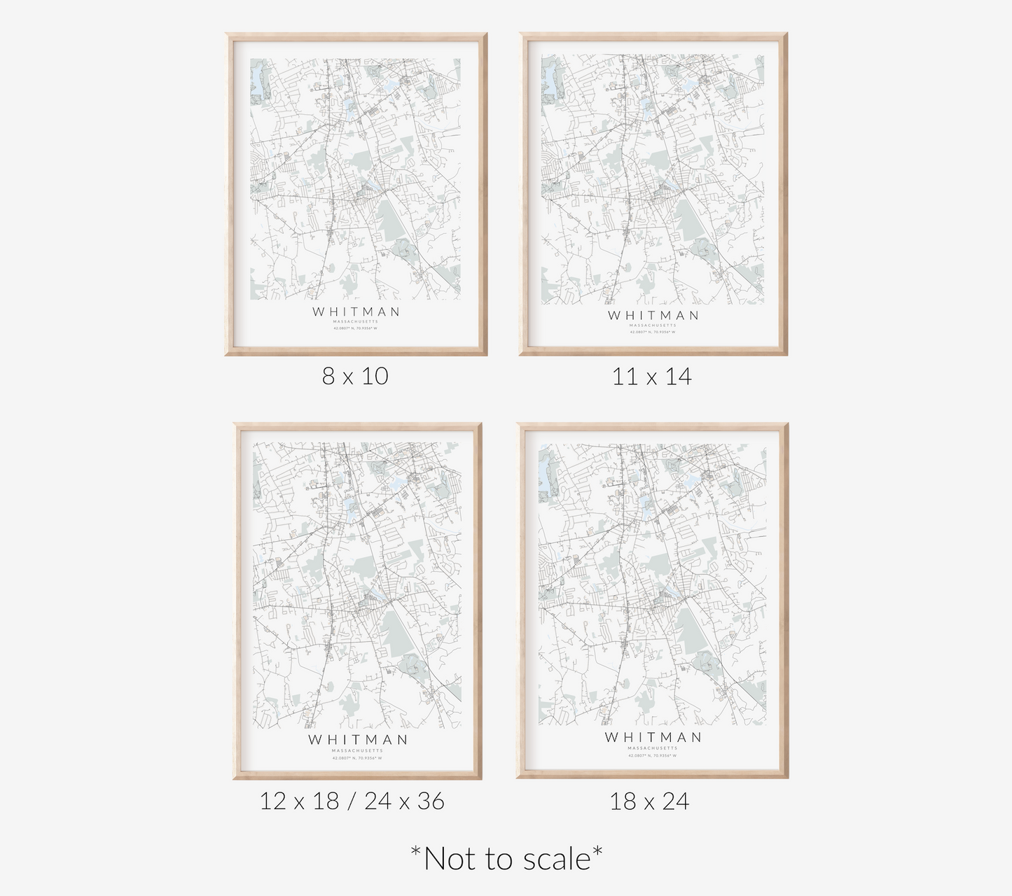 Whitman Map Print
