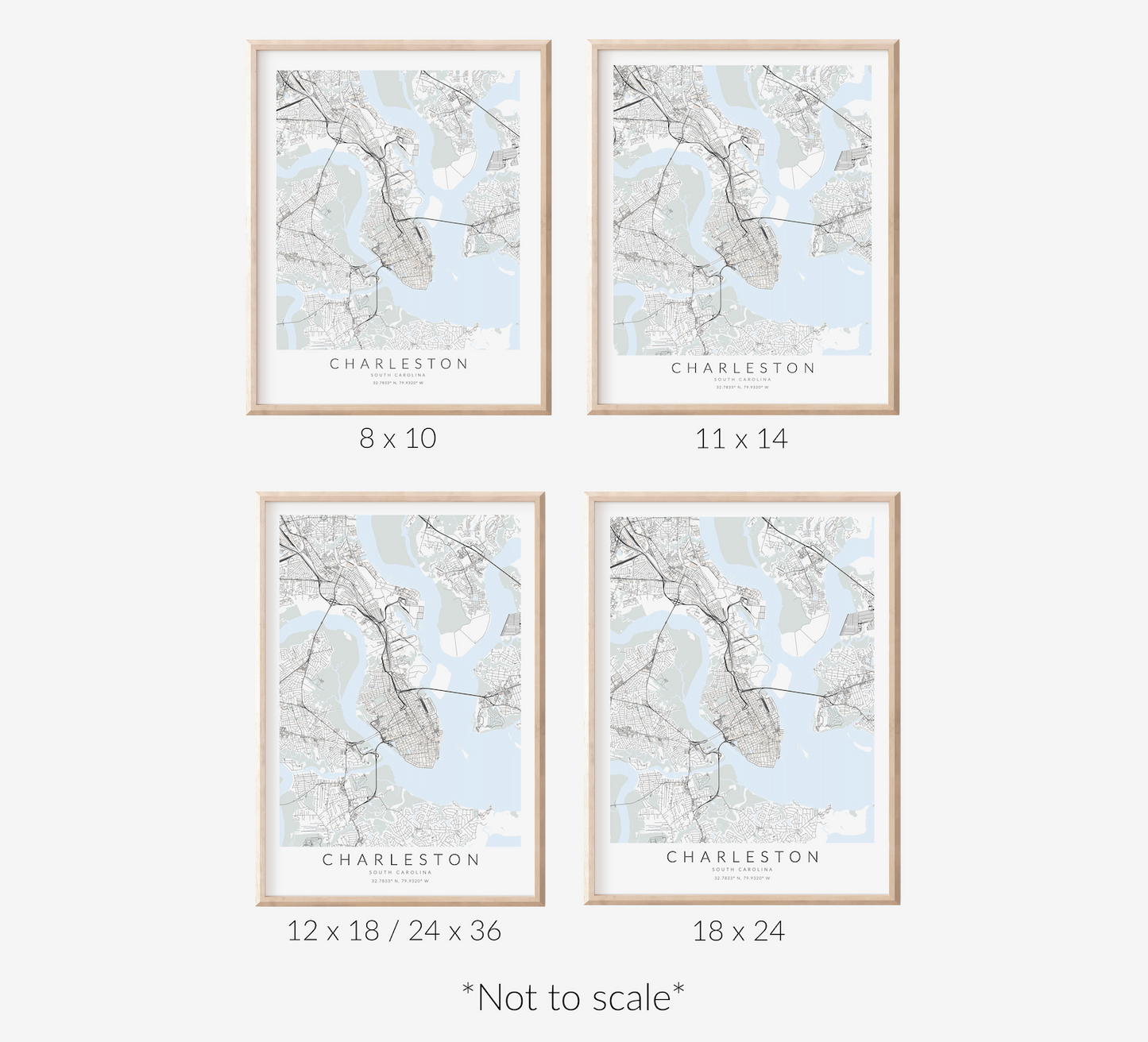 Charleston Map Print