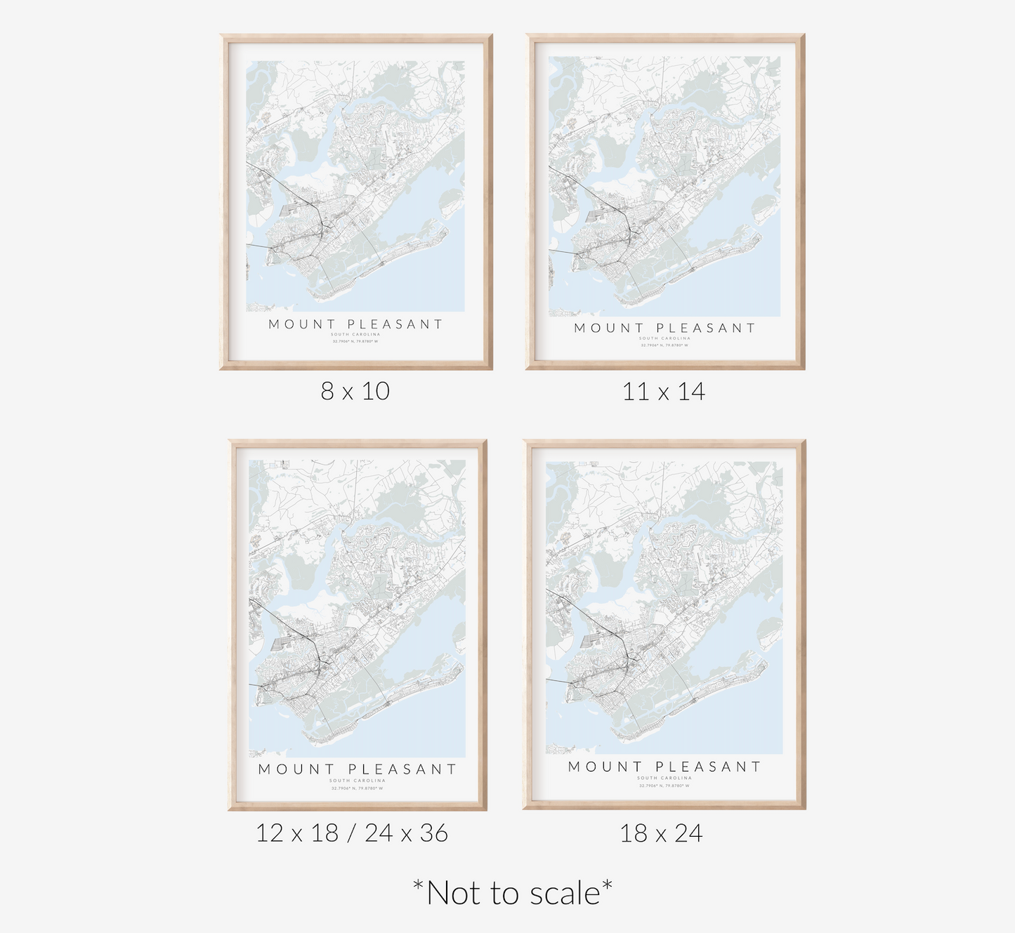 Mount Pleasant Map Print