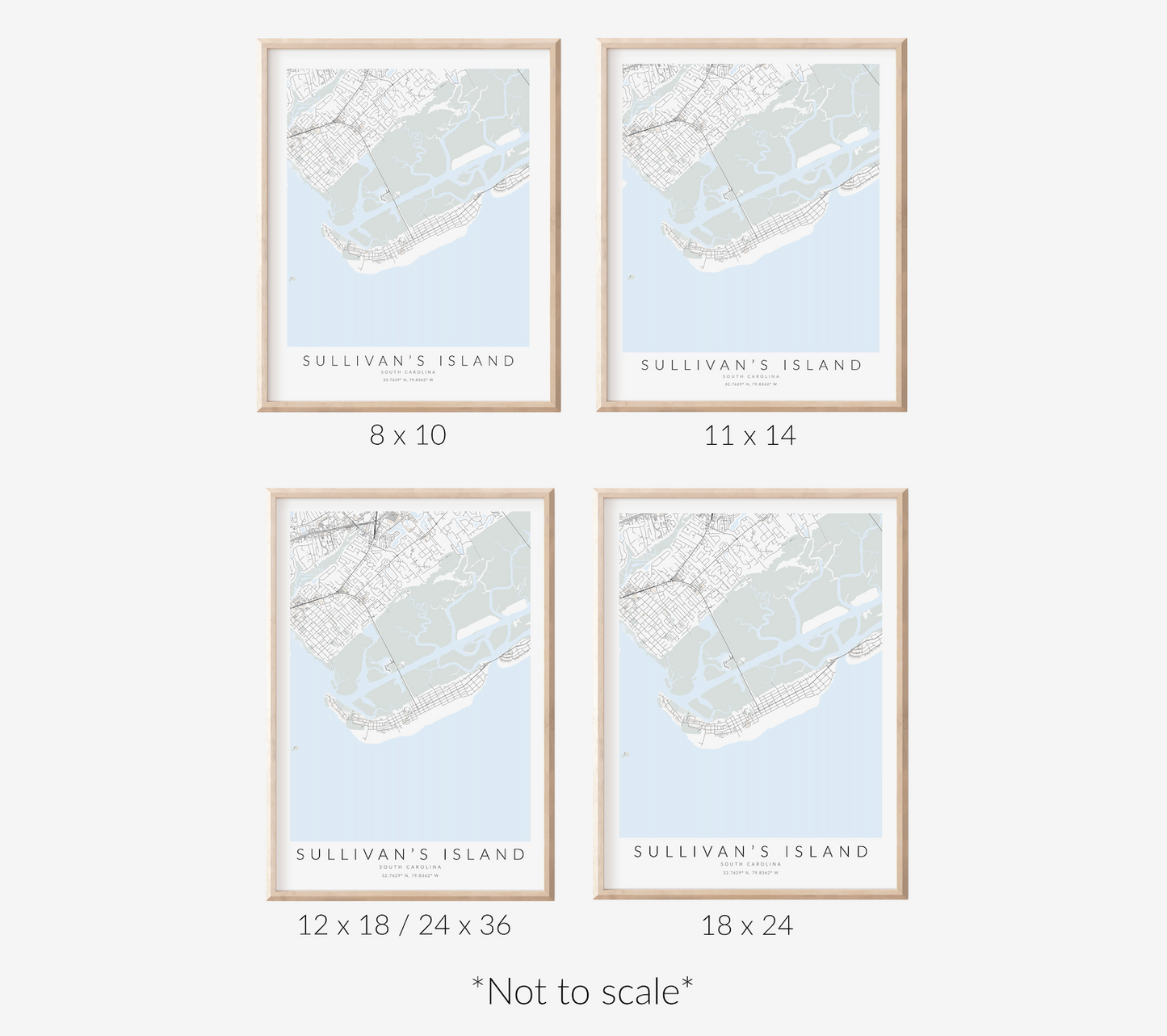 Sullivan's Island Map Print