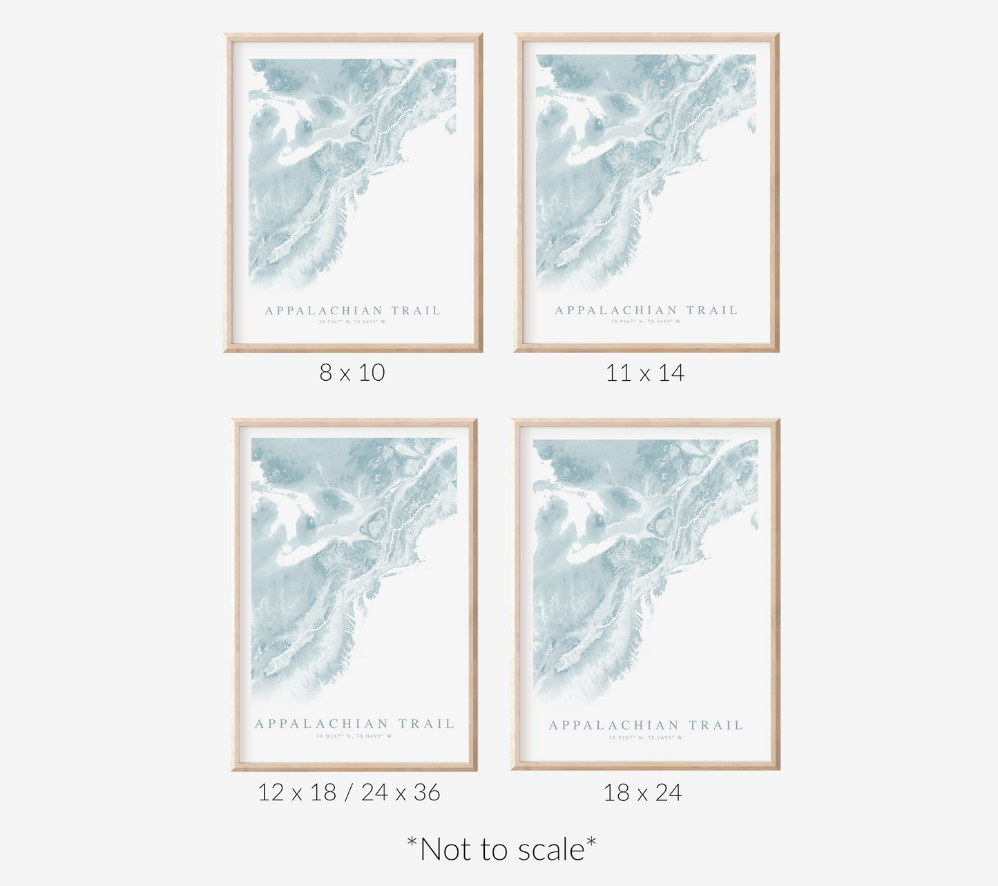Appalachian Trail Map Print
