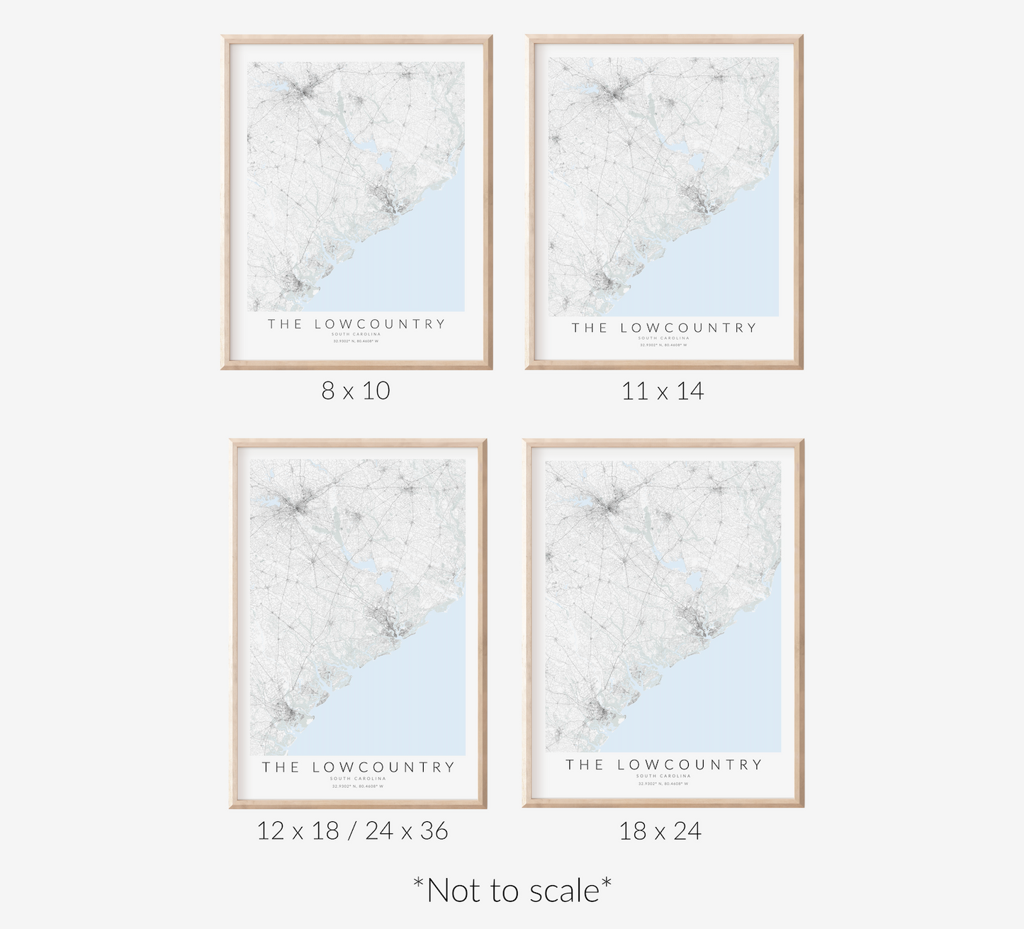 Lowcountry Map Print