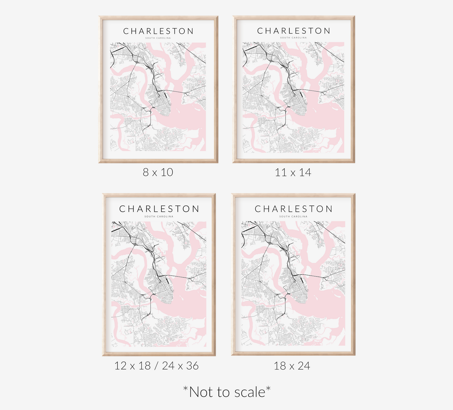 Charleston Map Print