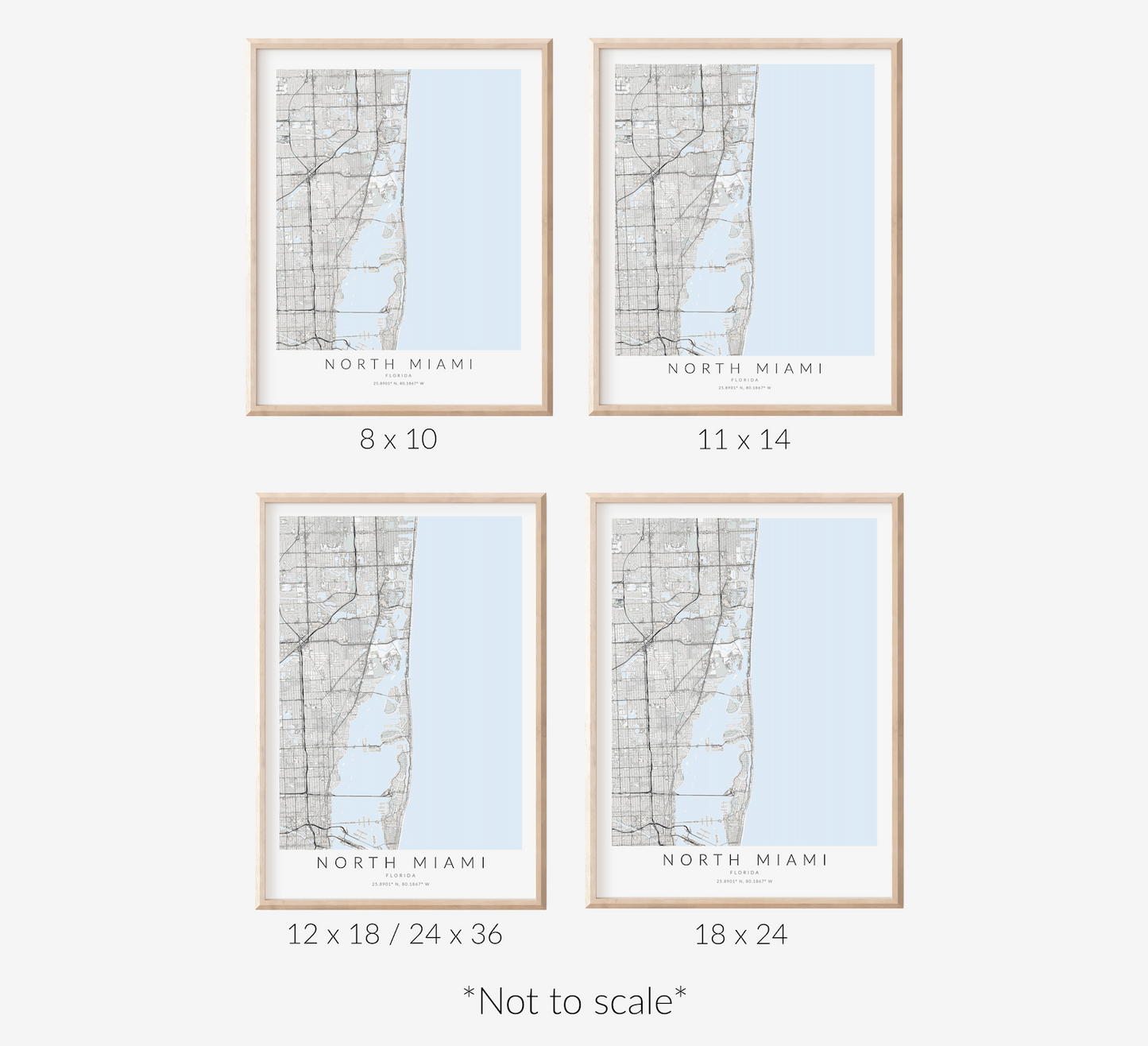 North Miami Map Print