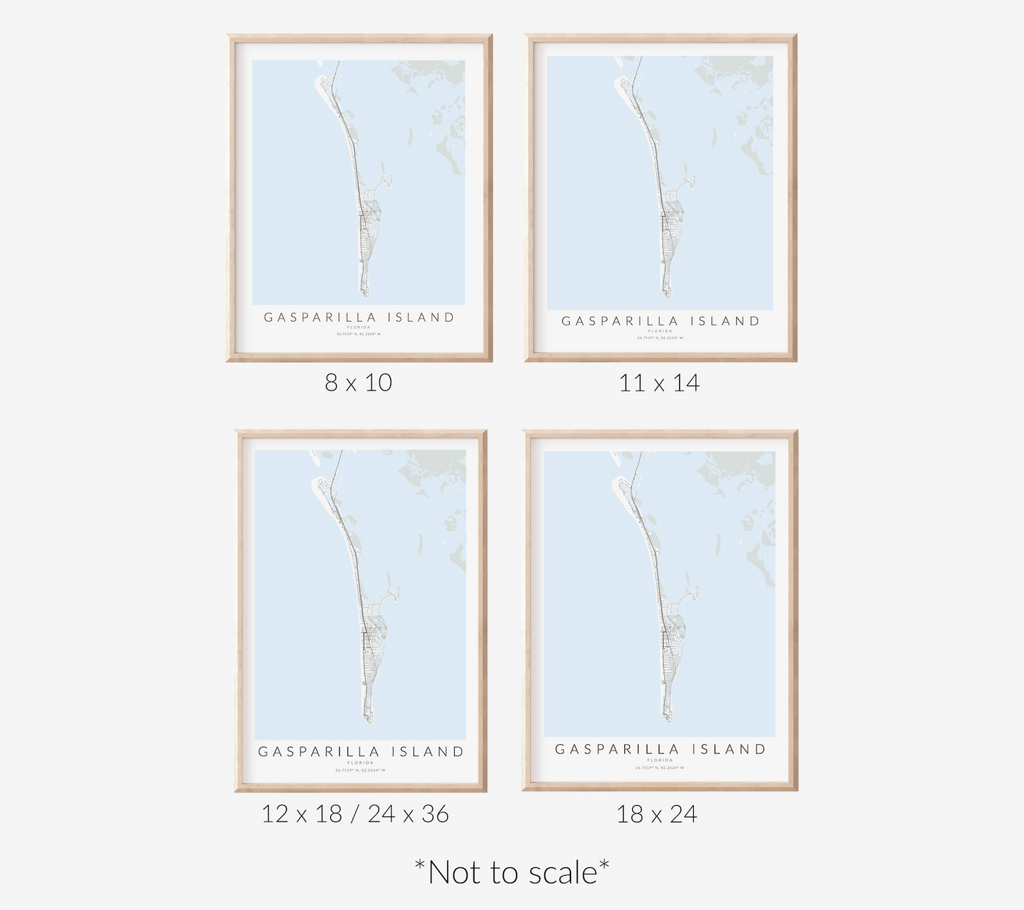 Gasparilla Island Map Print