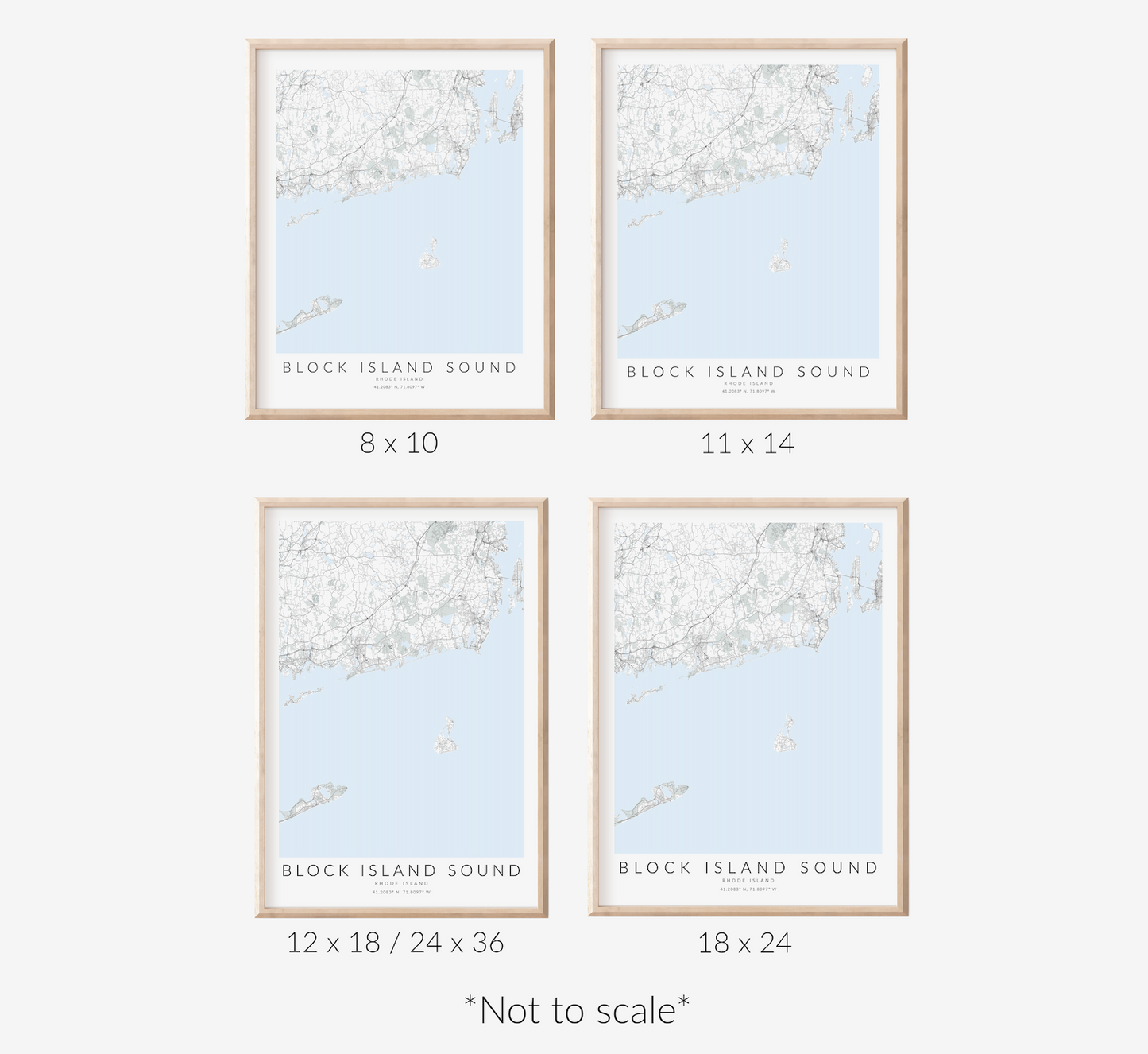 Block Island Sound Map Print