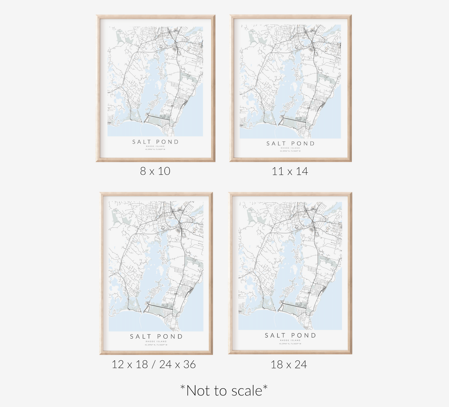 Salt Pond Map Print