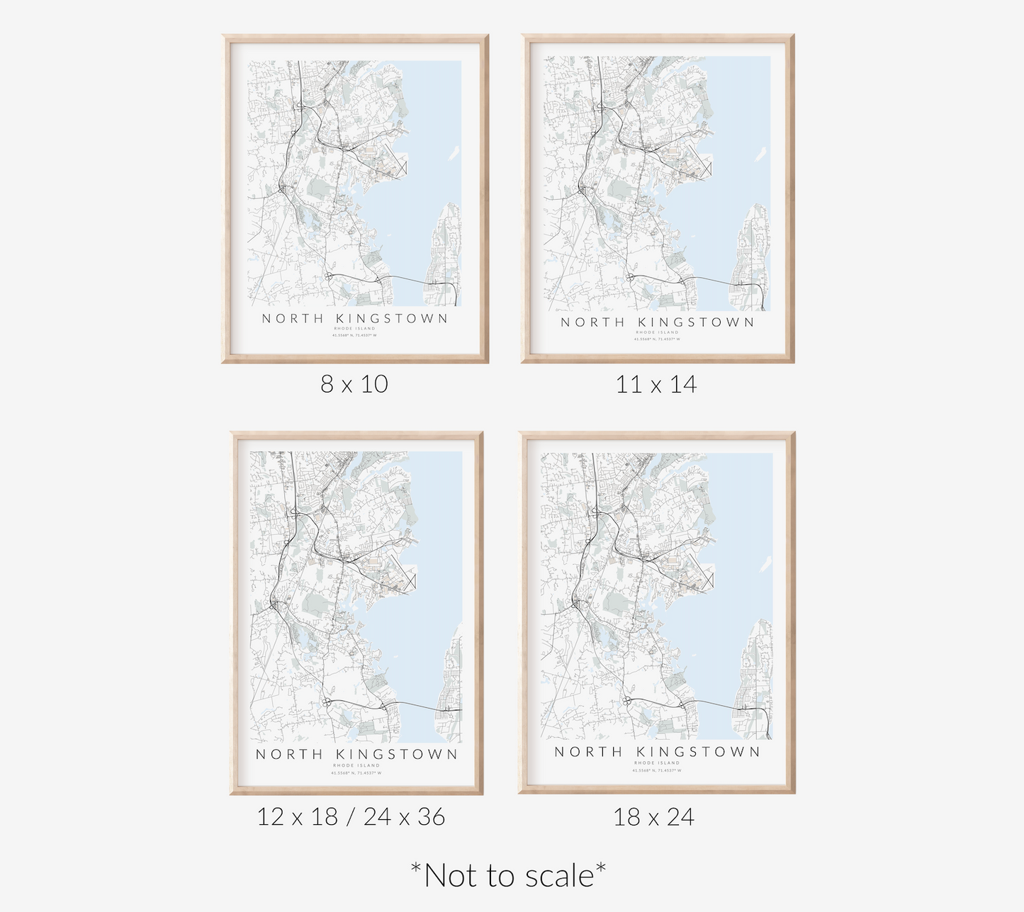 North Kingstown Map Print