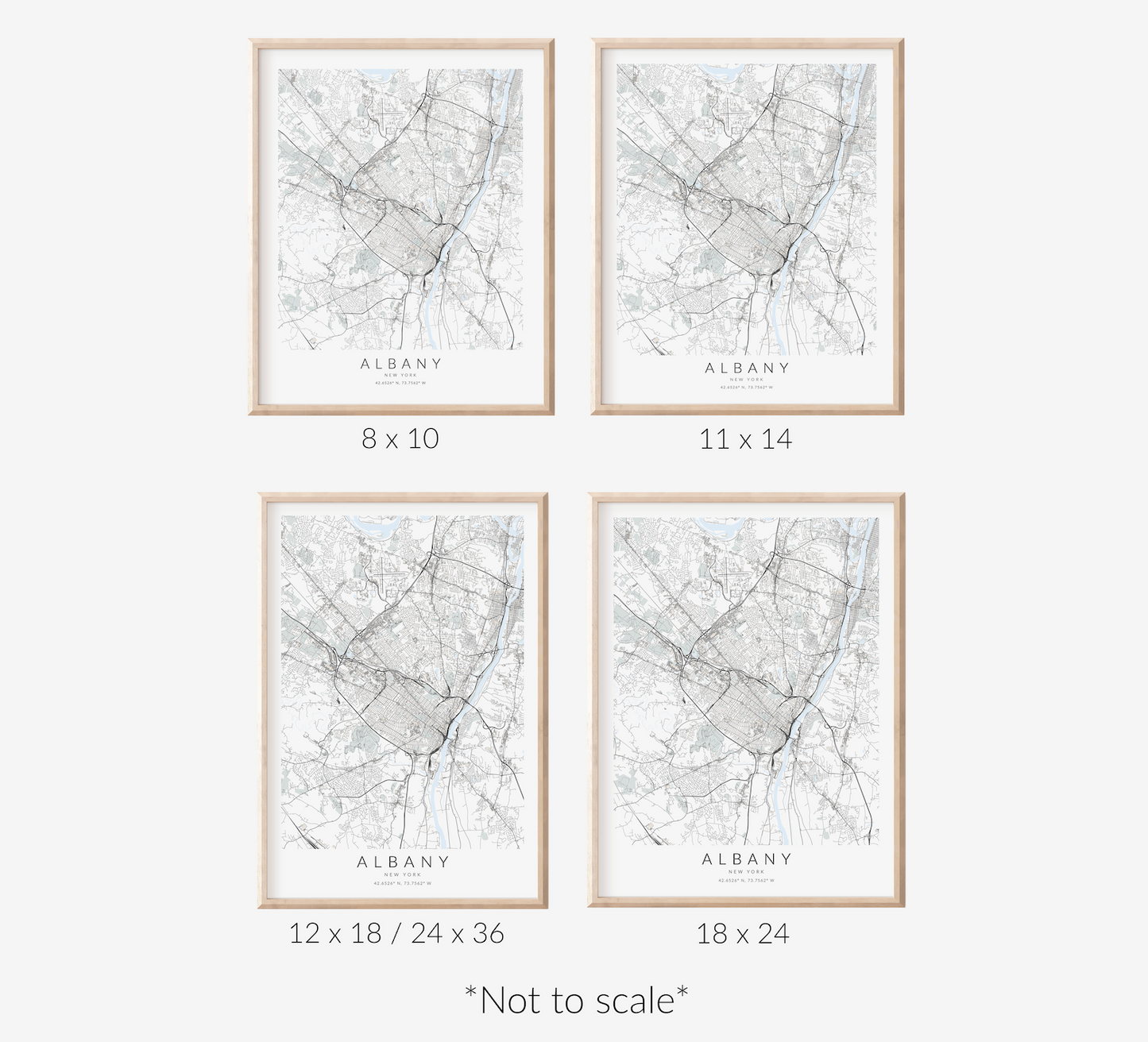 Albany Map Print