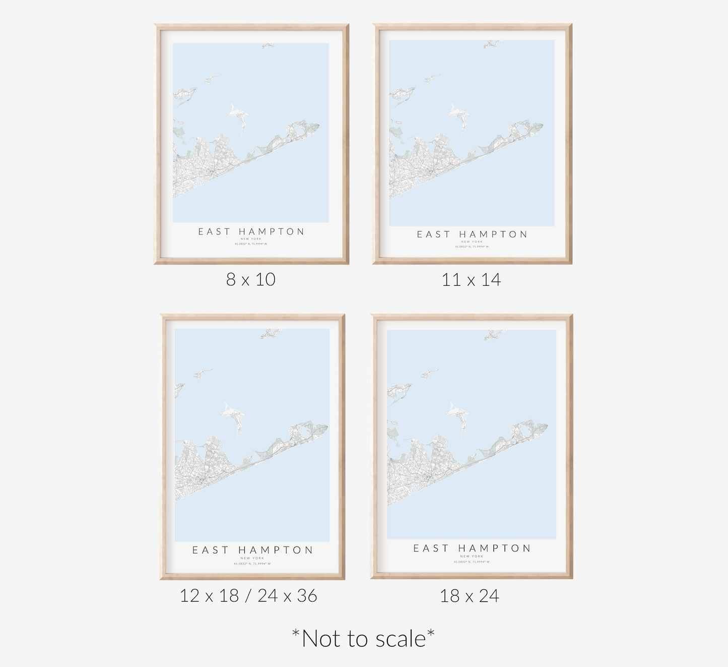 East Hampton Map Print