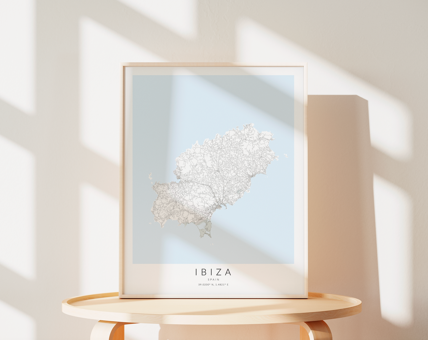 Ibiza Spain Map Print