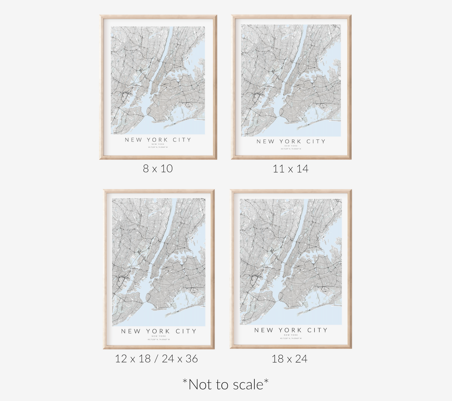 New York City Map Print