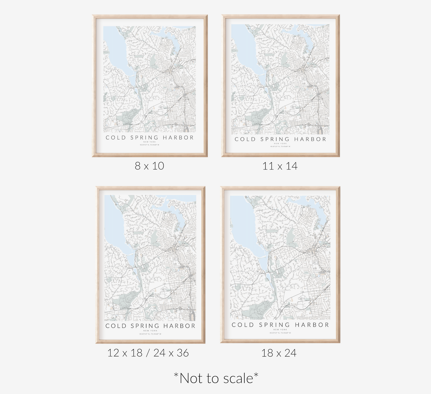 Cold Spring Harbor Map Print