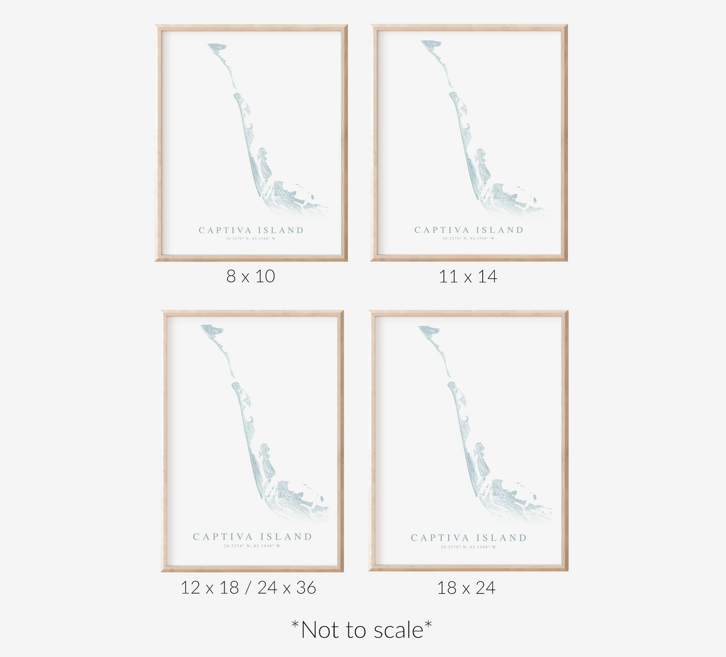 Captiva Island Map Print