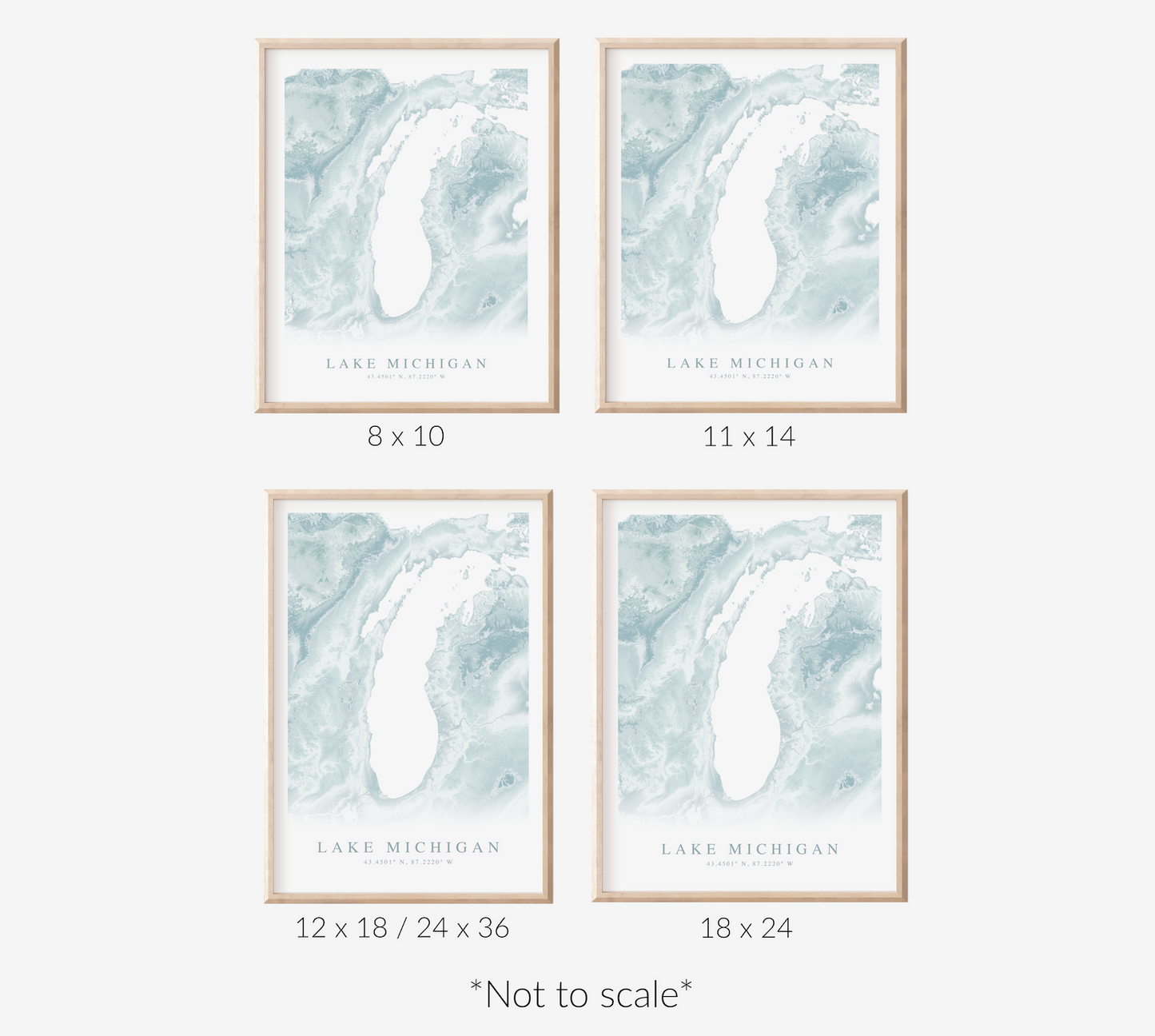 Lake Michigan Map Print