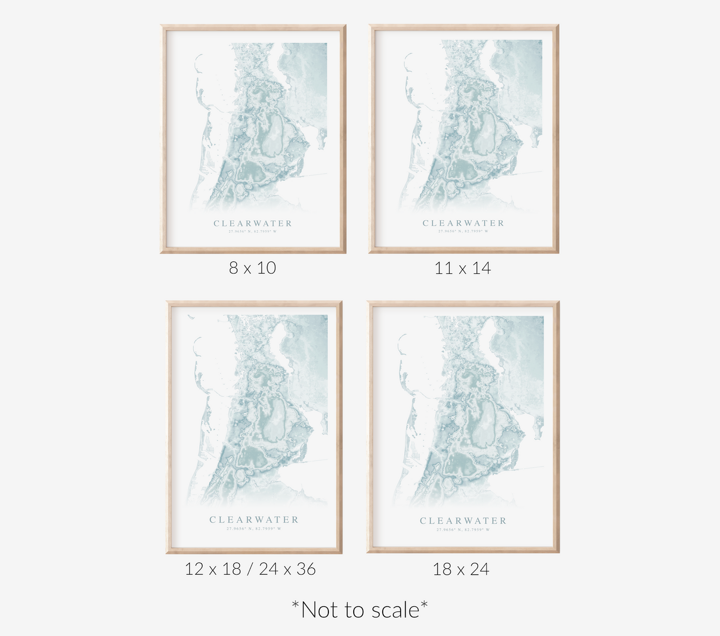 Clearwater Map Print