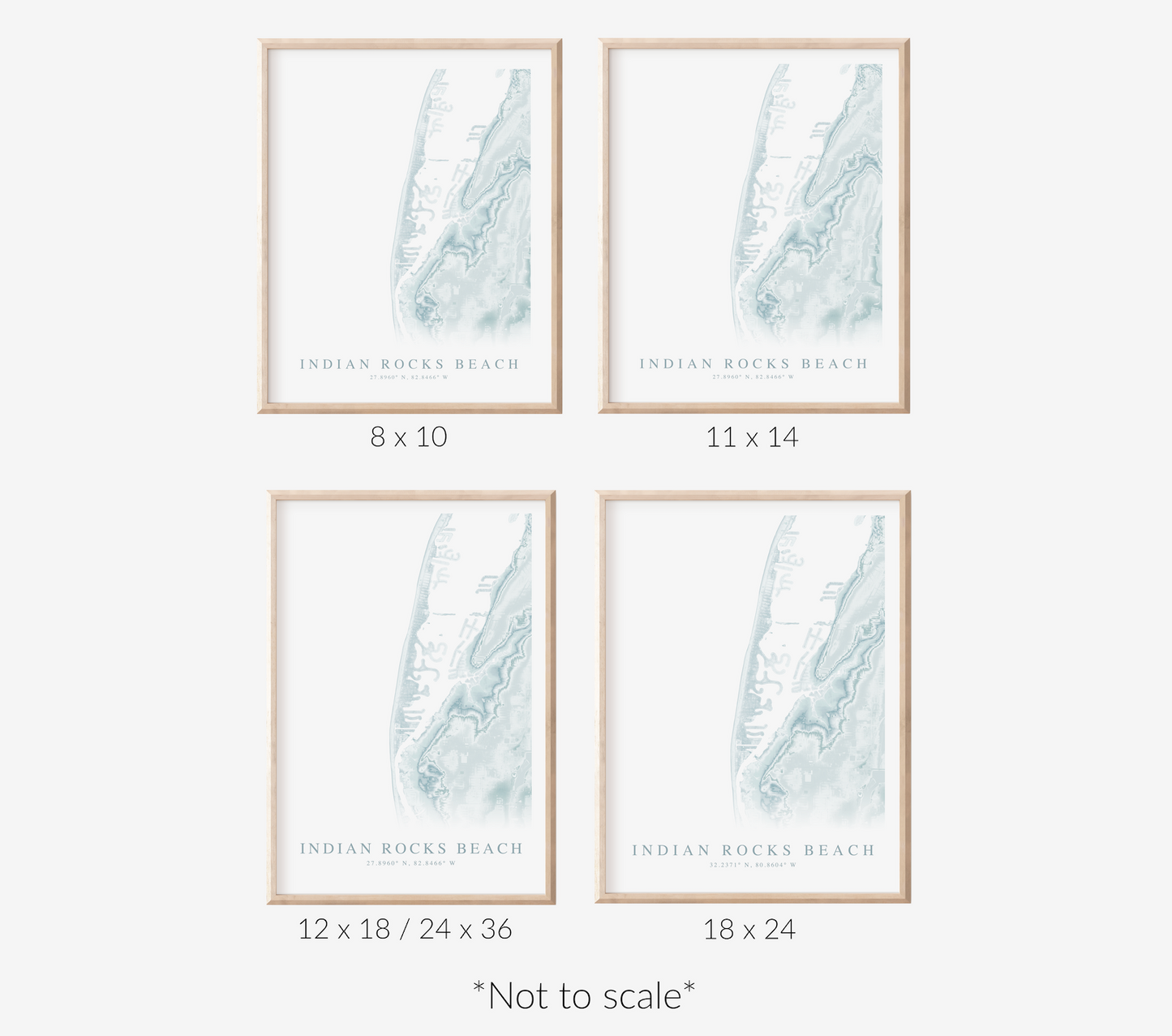 Indian Rocks Beach Map Print