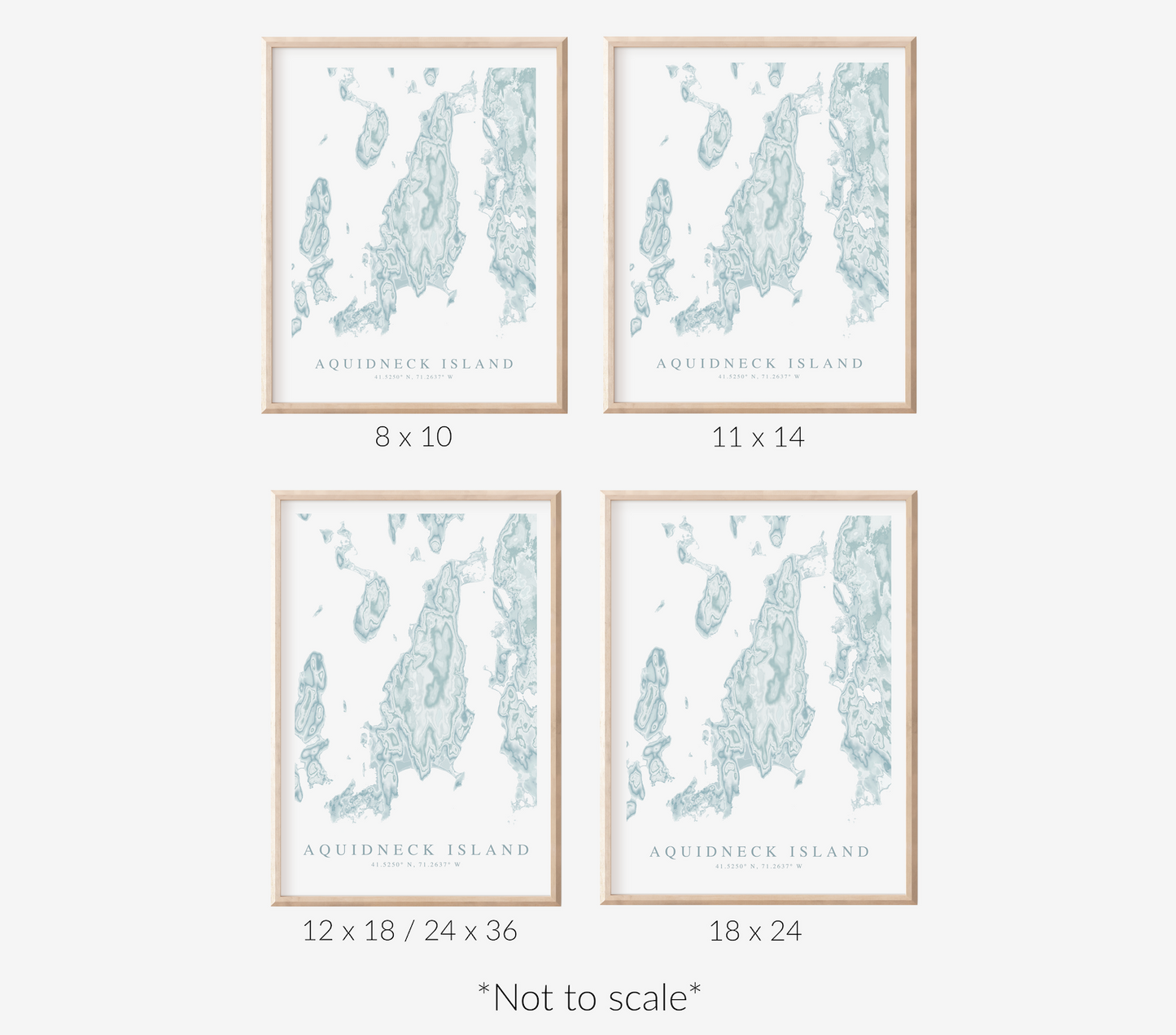 Aquidneck Island Map Print