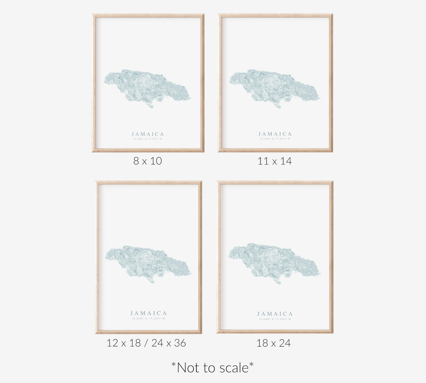 Jamaica Map Print