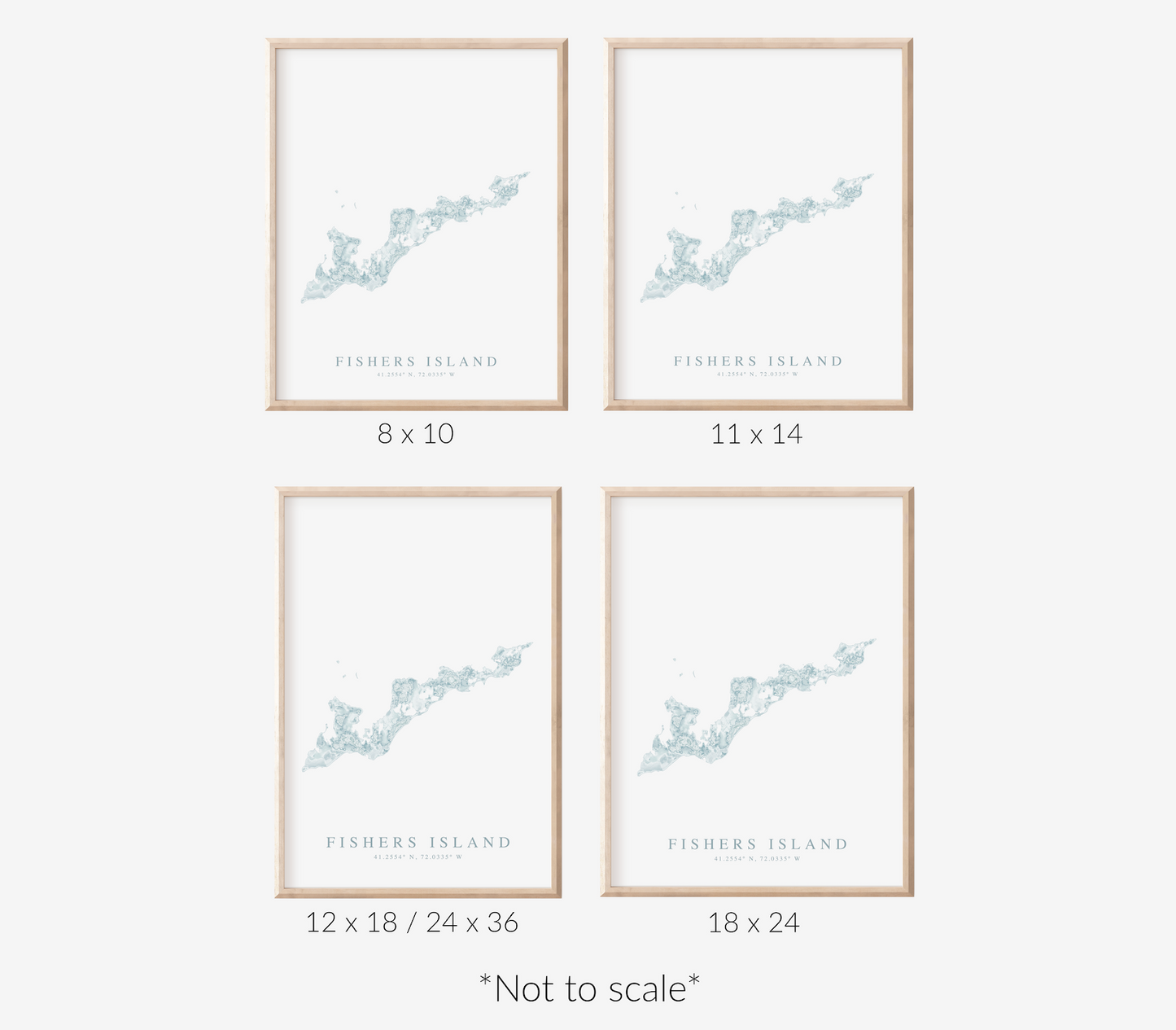 Fishers Island Map Print