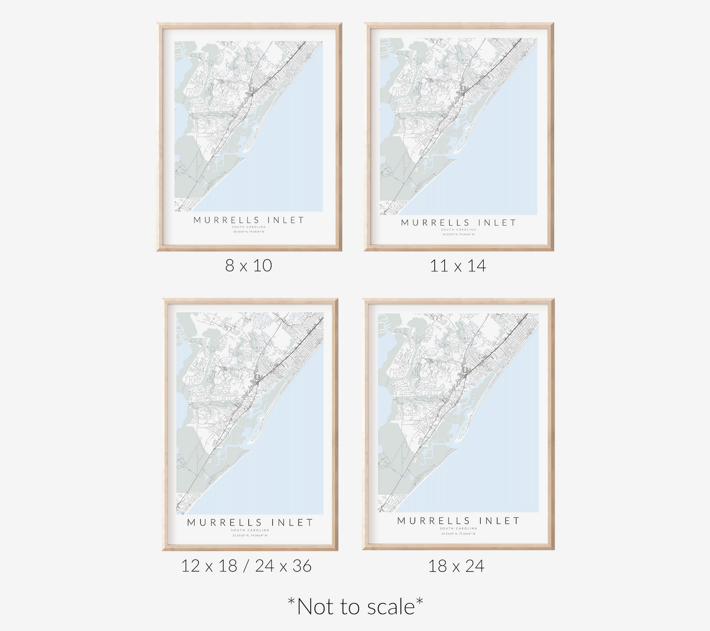 Murrells Inlet Map Print