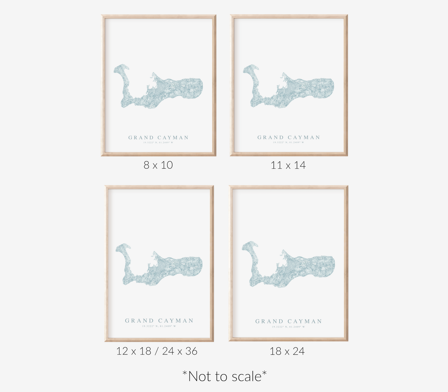 Grand Cayman Map Print