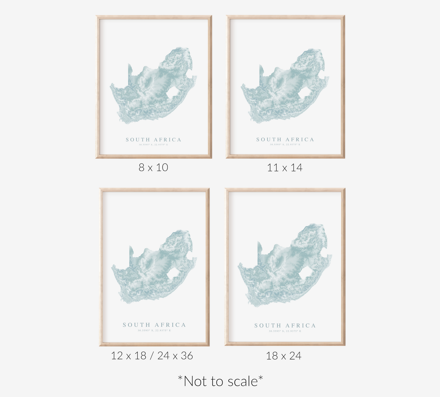 South Africa Map Print