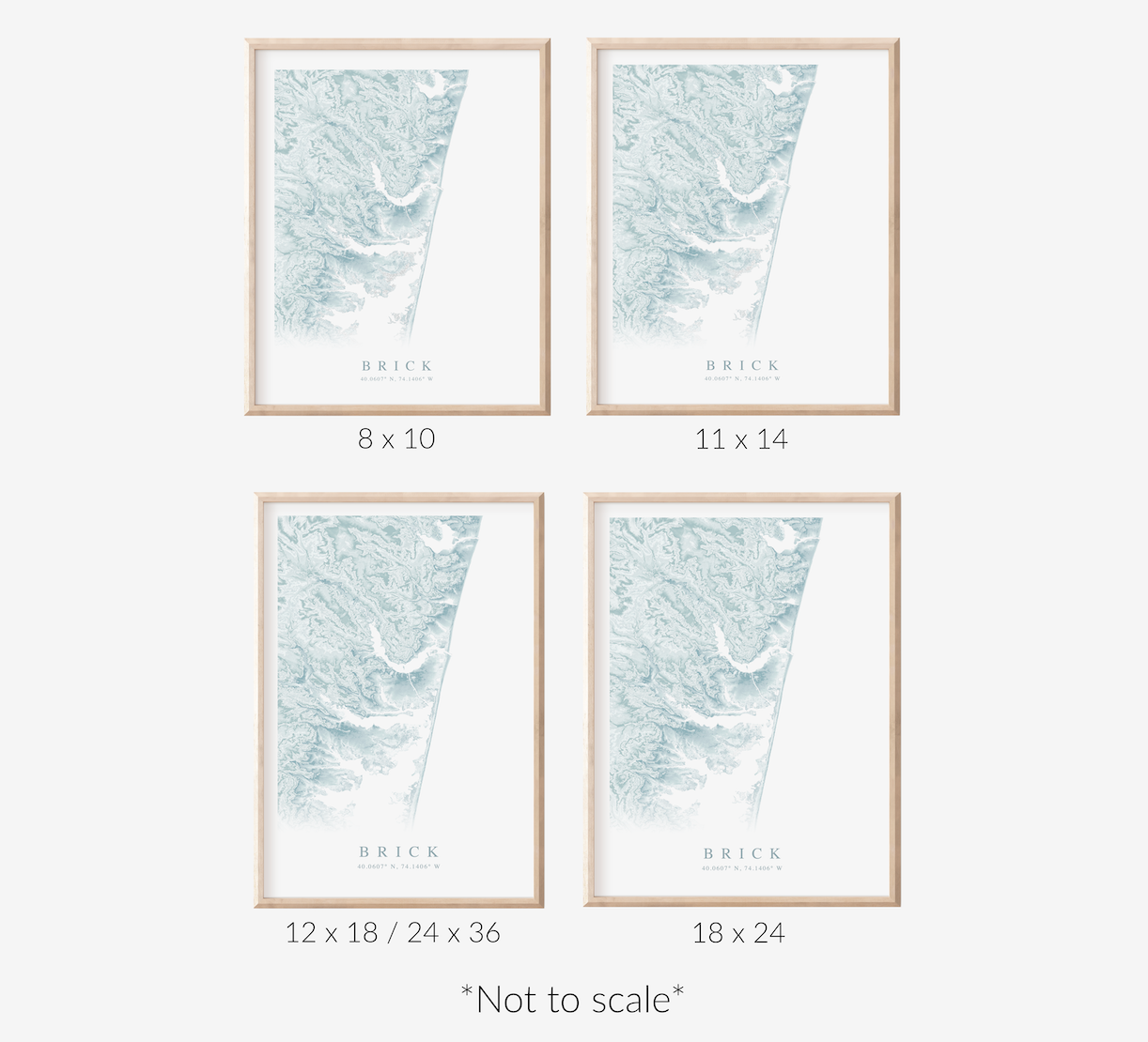 Brick Map Print