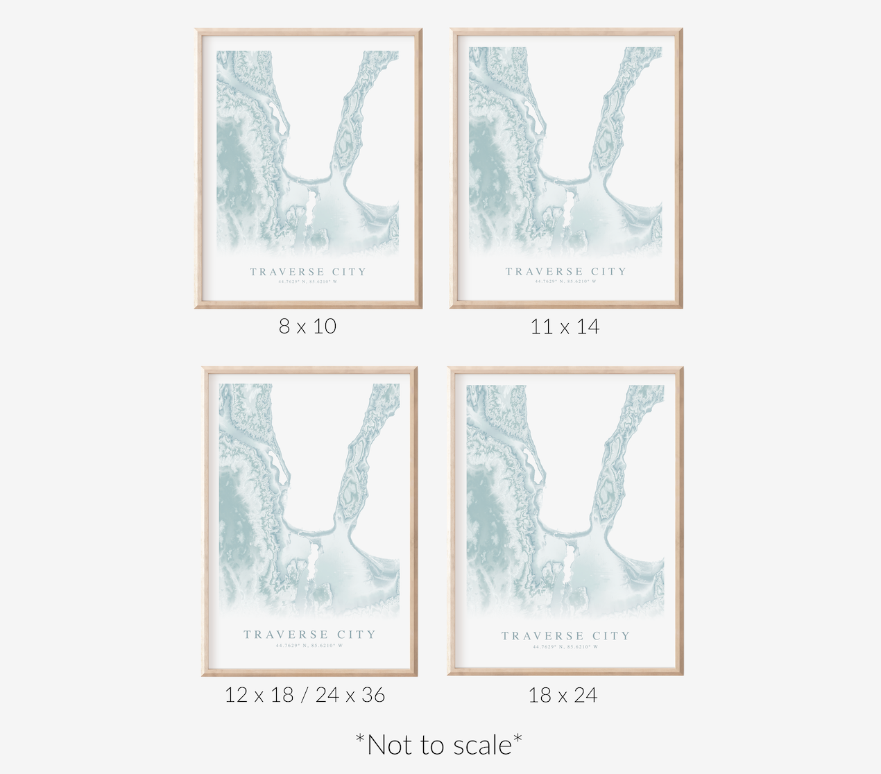 Traverse City Map Print