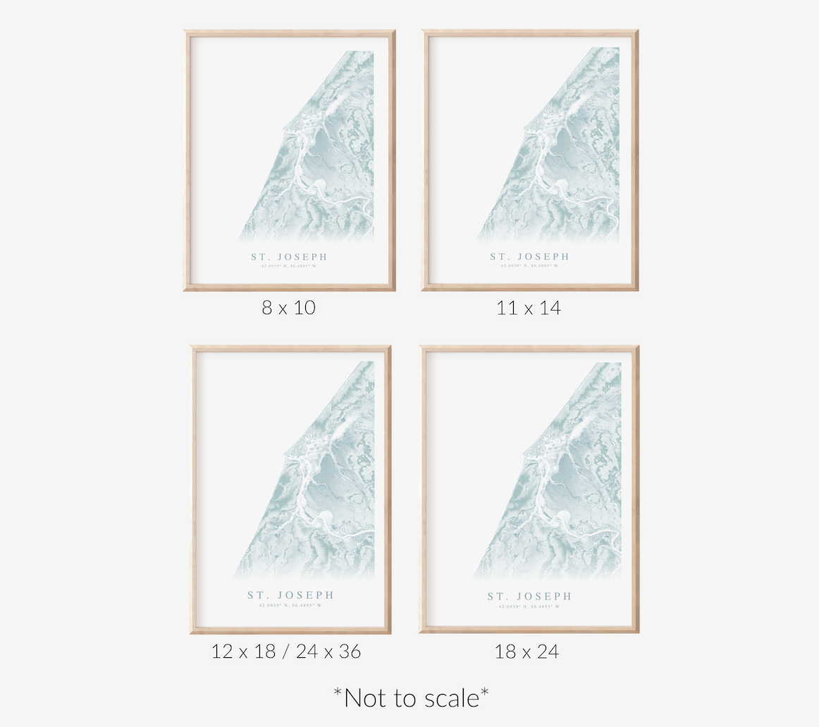 St. Joseph MI Map Print