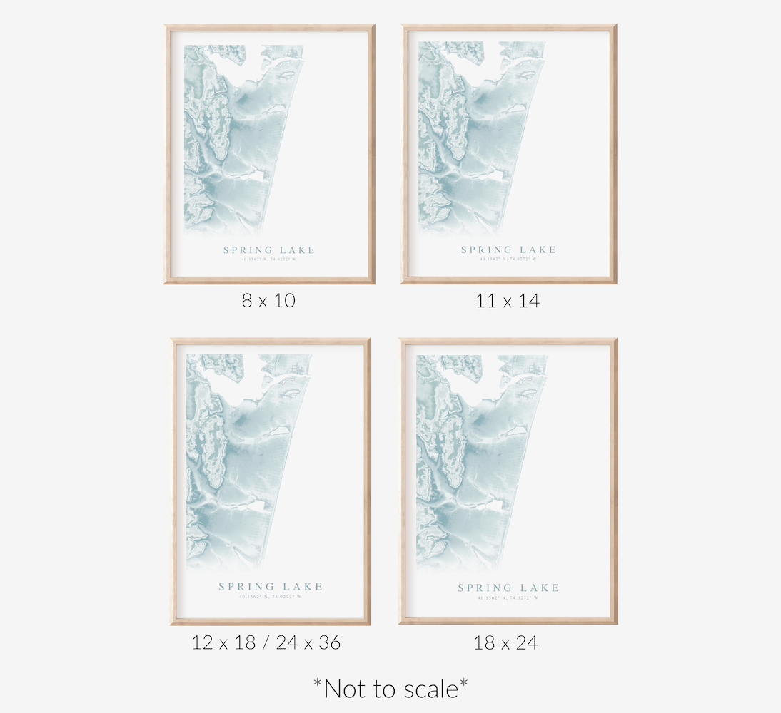 Spring Lake Map Print