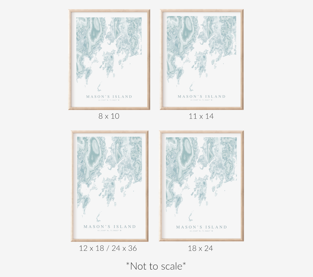 Mason's Island Map Print
