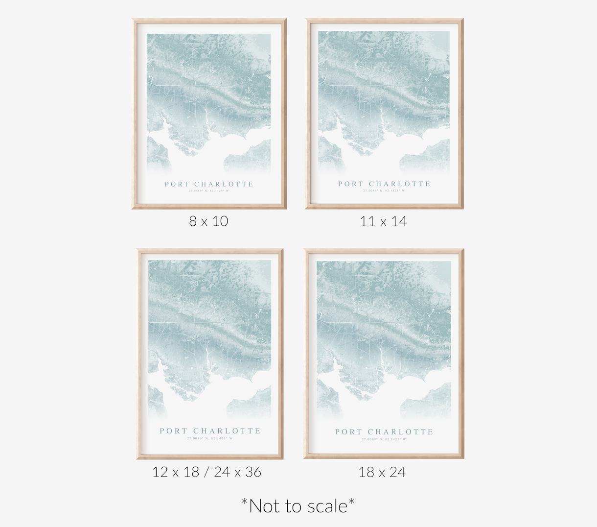 Port Charlotte Map Print