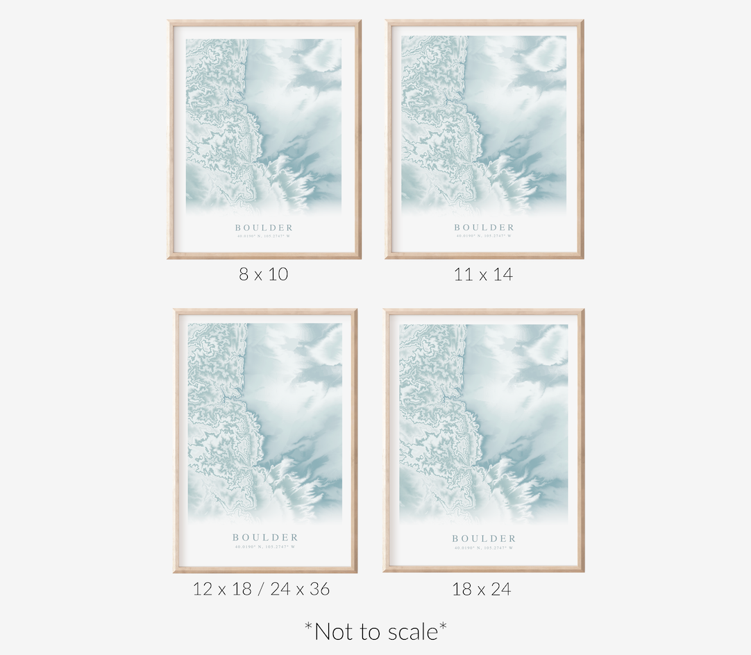 Boulder Map Print