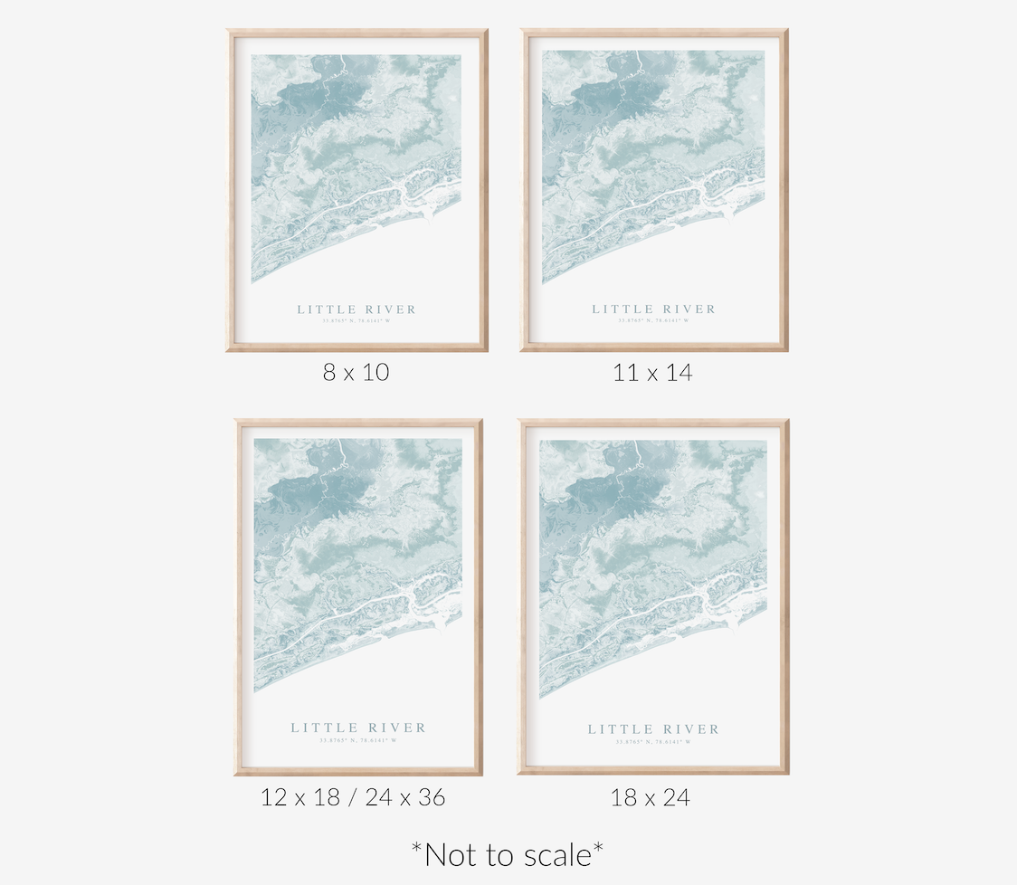 Little River SC Map Print